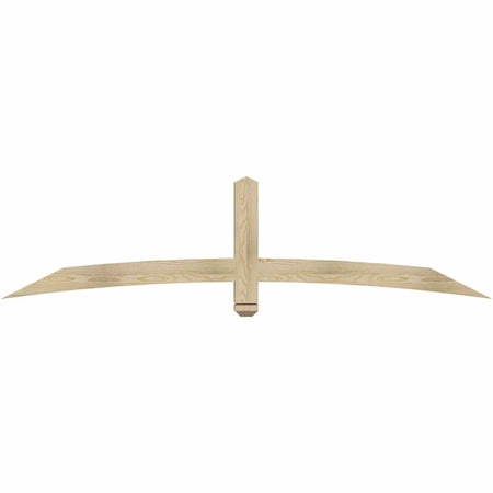 Ekena Millwork Bellingham Rough Sawn Timber Gable Bracket, Douglas Fir, 84"W x 21"H x 4"D x 4"F, 6/12 Pitch GBW084X21X0404BEL00RDF